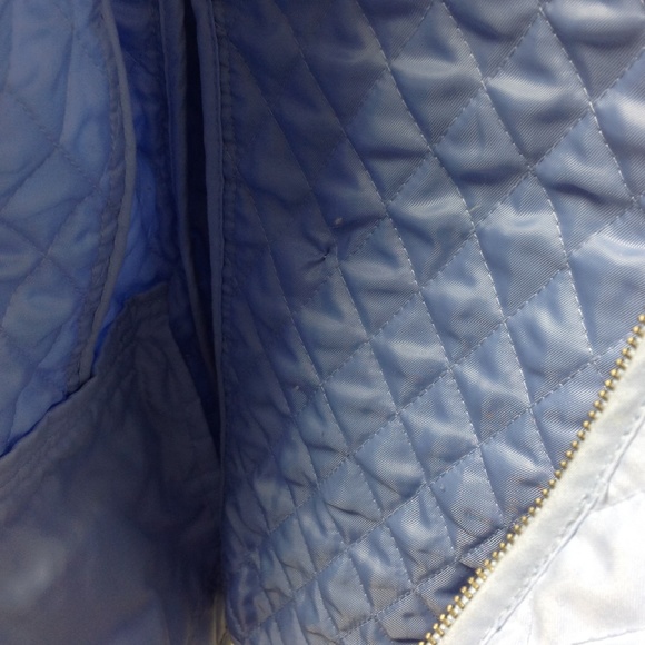 Loft Light Blue Quilted Fitted Jacket - Picture 3 of 5